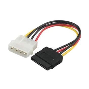 

IDE 4-Pin Male To Serial ATA SATA 15-Pin Female Power Adapter Cable PR Sale