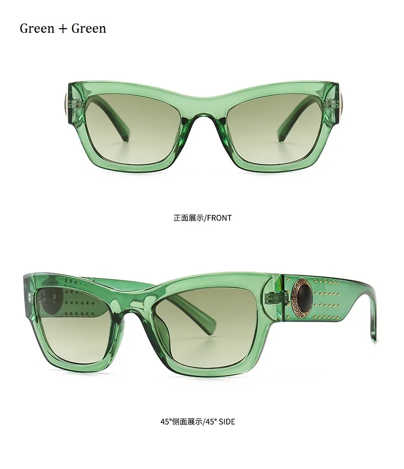Унисекс Брендовые дизайнерские Квадратные Солнцезащитные очки для женщин мужские винтажные роскошные солнцезащитные очки кошачий глаз для женщин мужские итальянские Оттенки UV400 Новинка