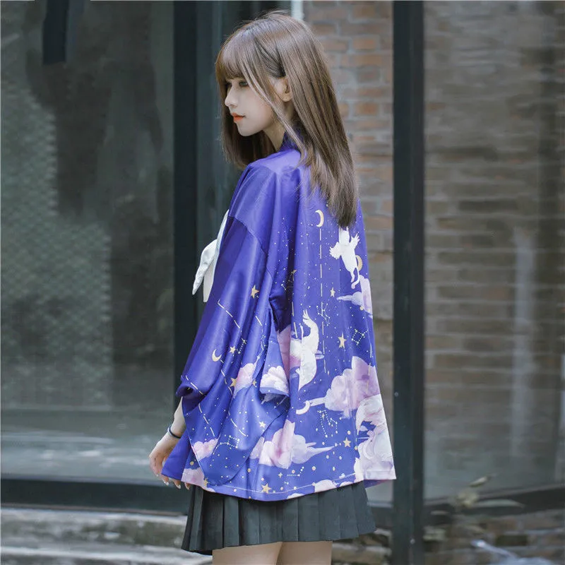 

Japanese Kimono Traditional Woman Kimono Cardigan Cosplay Blouse Summer Yukata Female Japanese Streetwear Shirt Haori Geisha