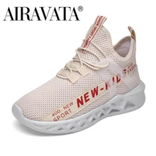 

Airavata Boys Shoes 2021 New Kid Running Sneakers Child's Fly Woven Student Sports Light Summer Children Solid Color Shoes