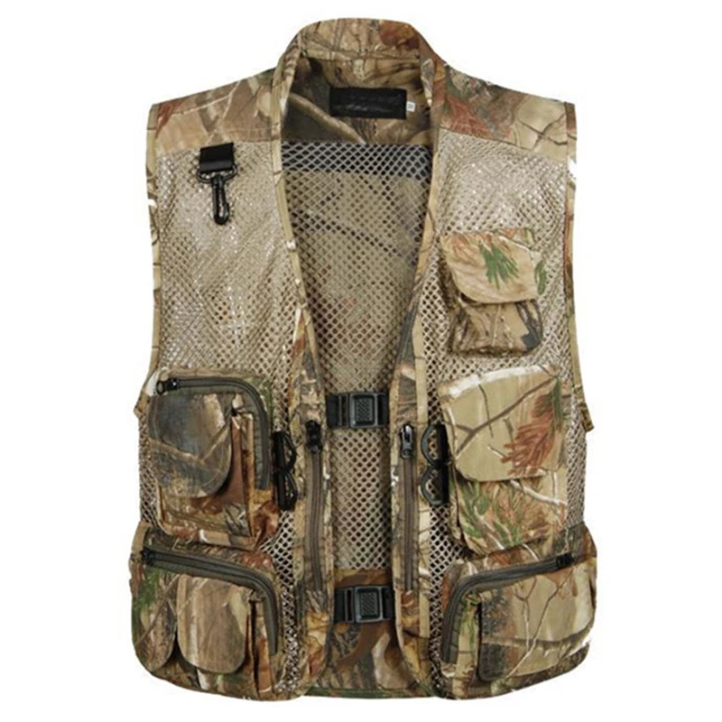 Камуфляжный жилет с несколькими карманами для рыбалки и охоты|waistcoat|waistcoat vest |