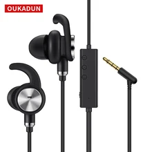 Casque ANC à commande par fil avec annulation Active du bruit pour téléphones intelligents 3.5mm stéréo avec Microphone