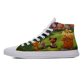 

The Lorax Cartoon Movie Hot Cool Fashion Casual Canvas Shoes High Top Breathable Lightweight Sneakers 3D Print For Men Women