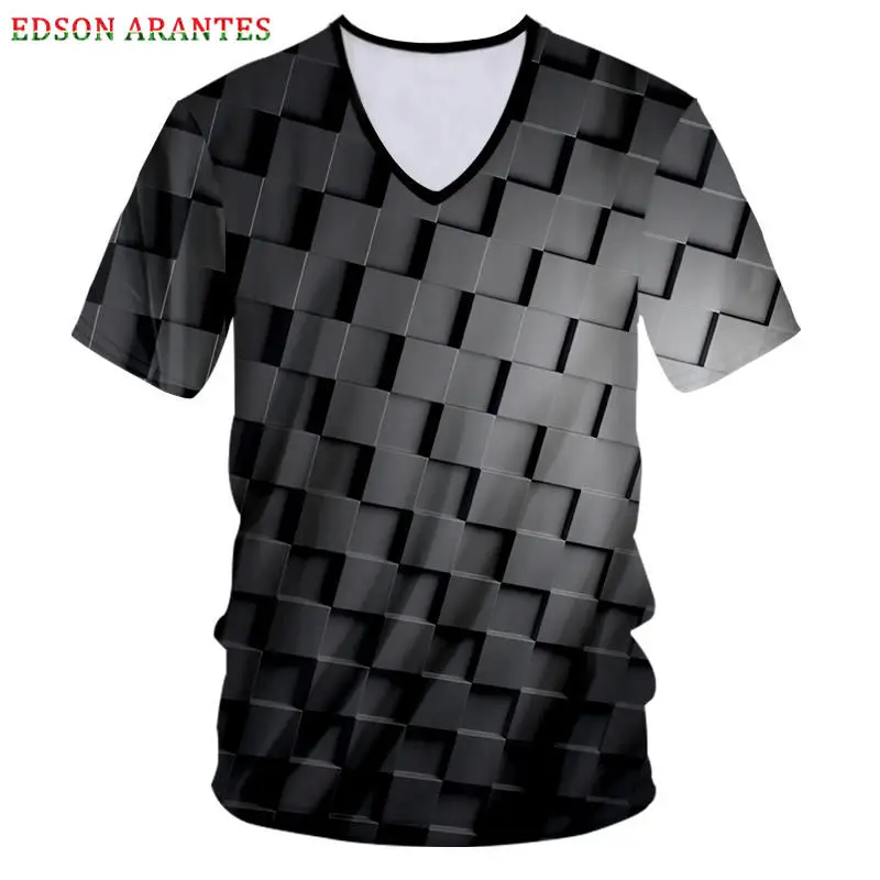 

Custom Big Size S-7XL Men Women Deep V-Neck T-Shirts Funny 3D Print Short Sleeve Summer T shirt Homme Punk Rock Rap Tops Tees