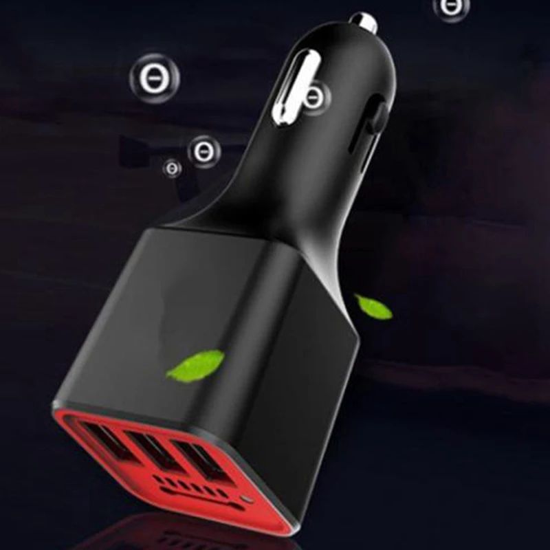 Очиститель воздуха с отрицательными ионами и ионизатором, 3 Usb порта, автомобильное зарядное устройство, портативное транспортное средство