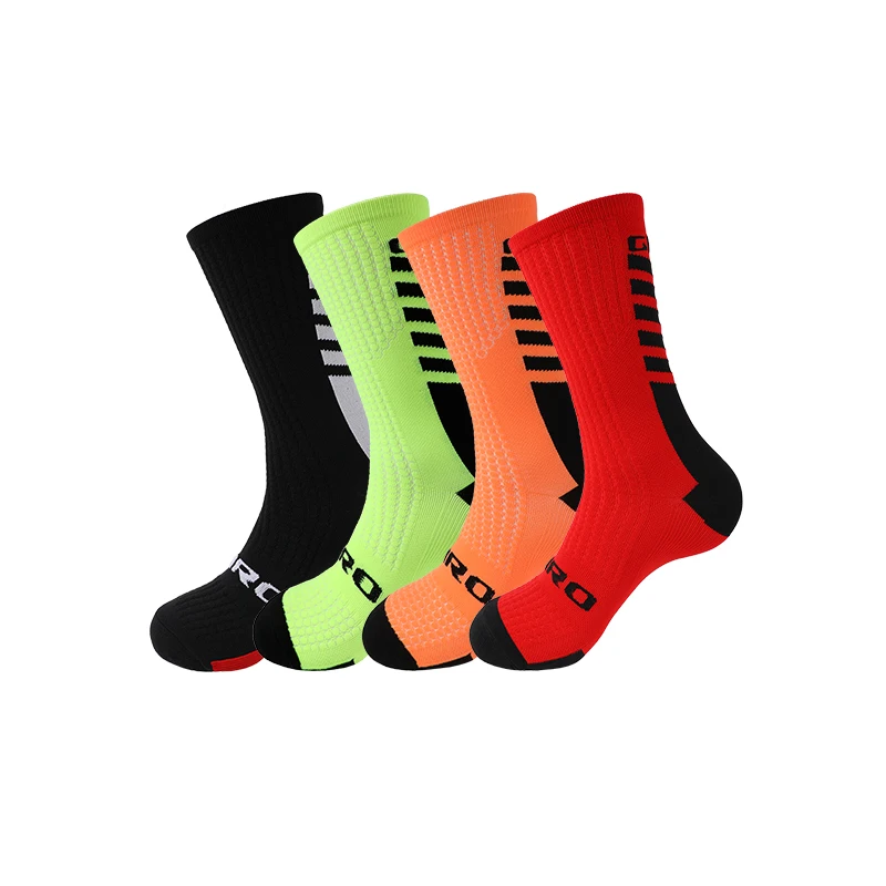 Cycling Socks Men 4 Pairs/set Biking Socks Women Sport Sweat Absorbing Breathable Football Soccer Compression Socks Wholesale 17