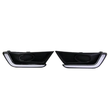 

FS-2Pcs for 2017-2018 Honda CR-V CRV with Yellow Light Daytime Running Lights