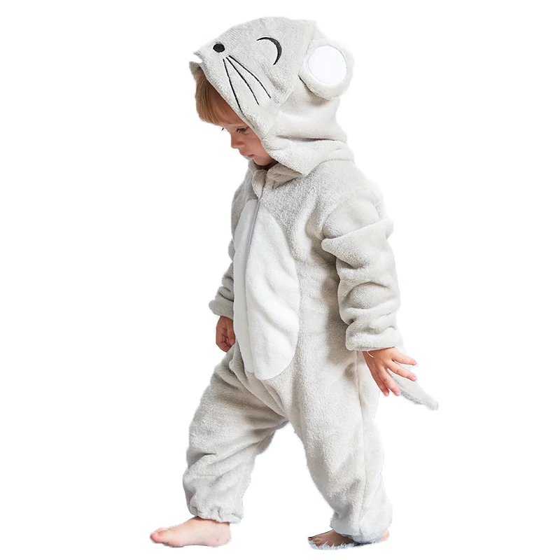 Baby Girl Clothes Onesies Pajamas 0-3 Years Flannel Animal Romper Infant Toddler Boys Costume Child One-Piece Pijama Sleepwear