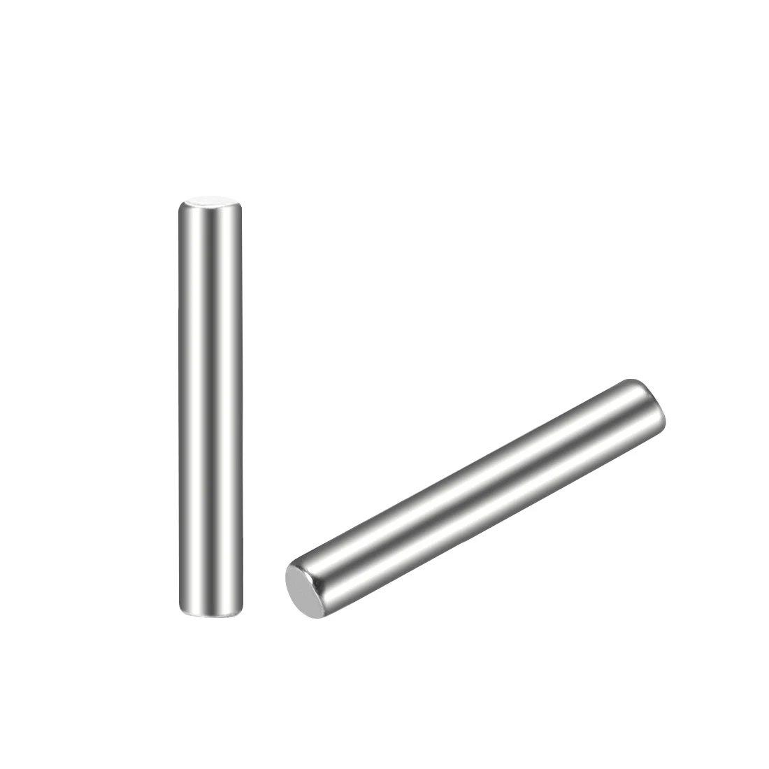sourcing map 20Pcs 5mm x 20mm Dowel Pin 304 Stainless Steel Shelf Support Pin Fasten Elements Silver Tone