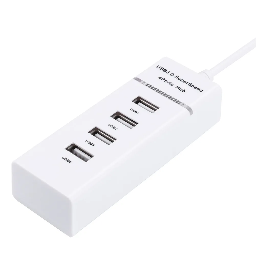 4-портовый USB 2,0 мульти-концентратор разделитель для настольного компьютера адаптеры для ноутбуков с ультра-высокая скорость передачи данных удлинитель для головок#10