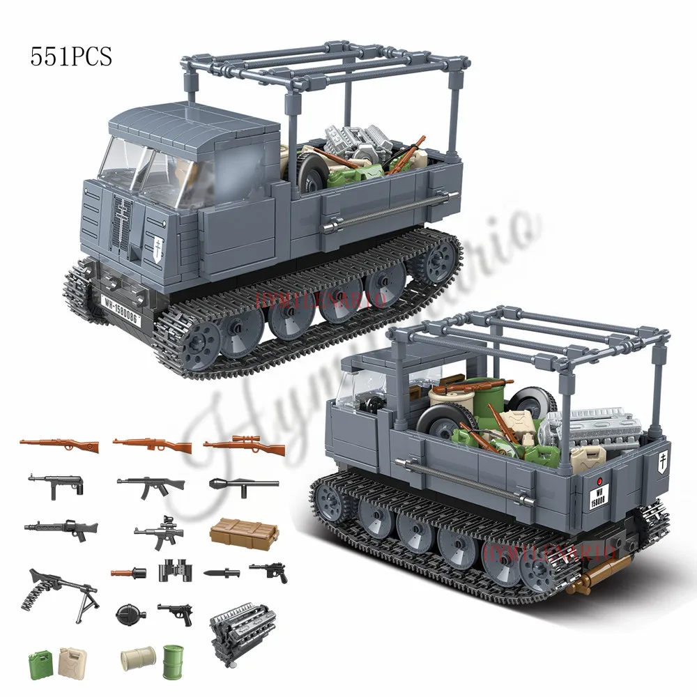 Мировая война 2 WW2 солдаты панзеркампфваген III Танк бронированный автомобиль военный спецназ армия строительные блоки Фигурки игрушки подарки