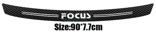 focus 90cmx7.7cm Углеродные волокнистые автомобильные наклейки для ford focus cmax smax - Название цвета: focus 90cmx7.7cm