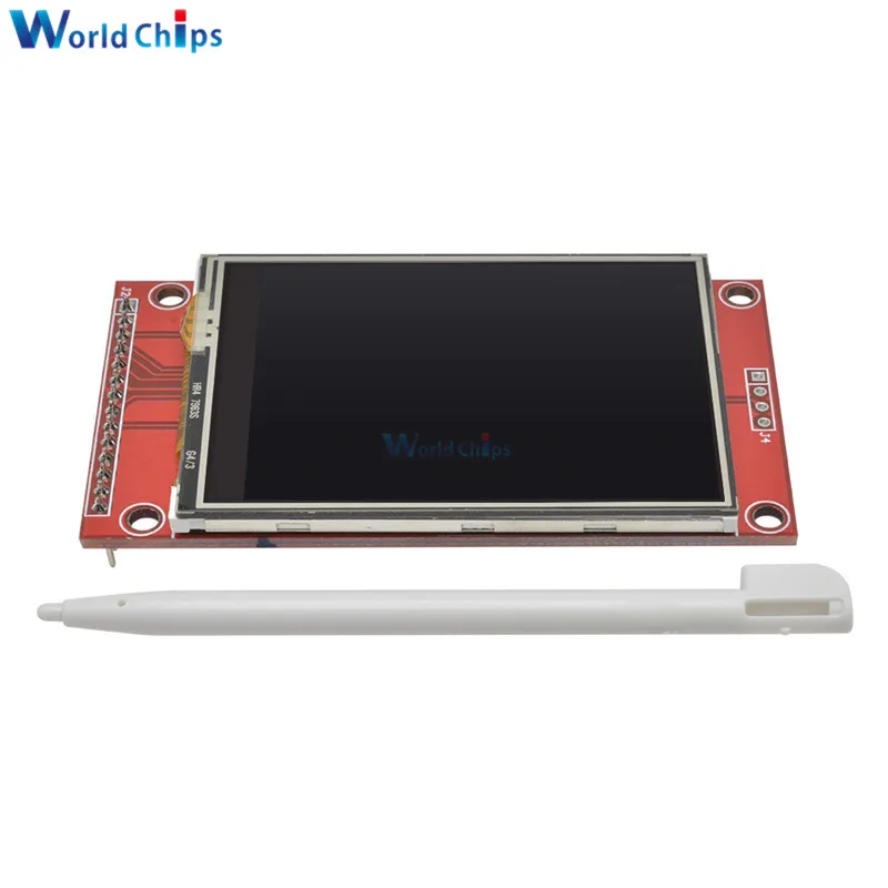 240x320 2.4 SPI TFT LCD Touch Panel Serial Port-Modul mit PBC ILI9341 3,3V SPI Serial-Weiß 2,4-Zoll-LED-Display mit Touch 