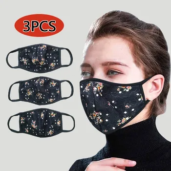 

mascarillas skin care mask for face 3pc Adult Printed Masks Washable And Reusable Masks cubrebocas maseczki mascarilla