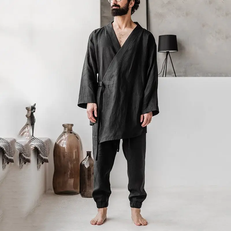 Men Suits Lace-Up Shirts Waist-Pants Men-Sets Streetwear INCERUN 2-Pieces Casual Solid