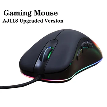 

High-end optical professional Wired Gaming Mouse 6 Colorful Backlights Full-key Macro 4000 DPI USB wired For PC Computer game