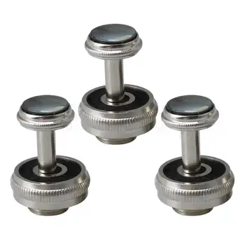 

Yibuy Black Shell Metal Trumpet Finger Buttons Musical Set Widen 24MM