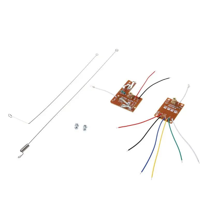 

4CH RC Remote Control 27MHz Circuit PCB Transmitter and Receiver Board with Antenna Radio System for Car Truck Toy