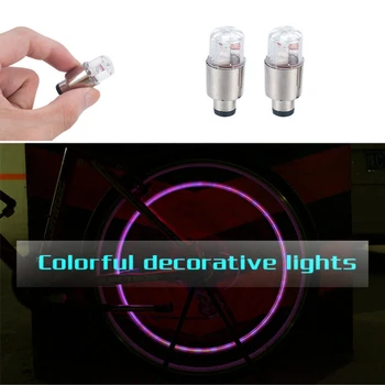 

LED Wheel Light Dragonfly Tire Decor Bulb Tyre Cap Valve Accessories 4pcs