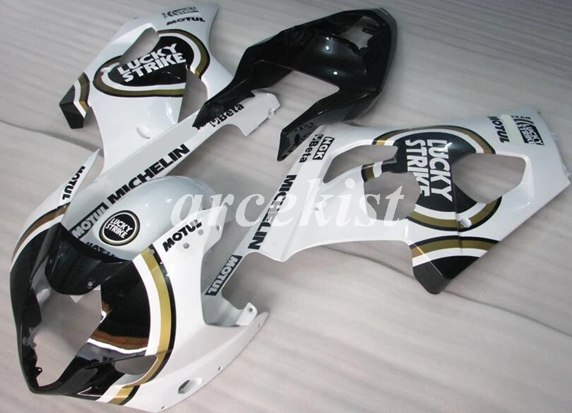 4 подарки ABS мотоцикл полный обтекатель комплект подходит для Suzuki GSX-R1000 2003 2004 03 04 K3 GSXR1000 Кузов Набор Черный Белый lucky