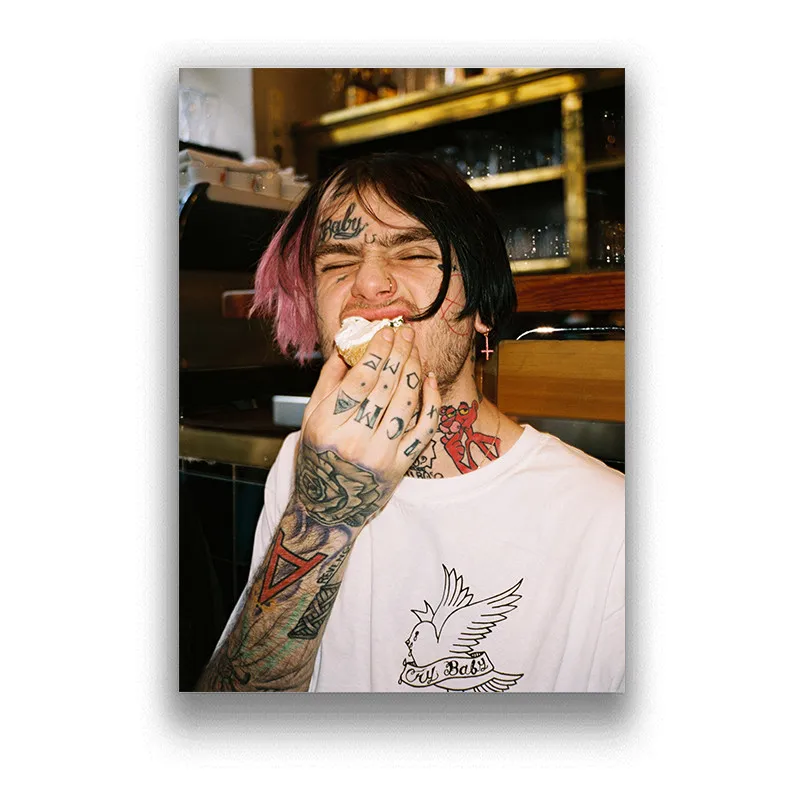Бумага с белым покрытием Lil Peep картина для украшения дома гостиной спальни