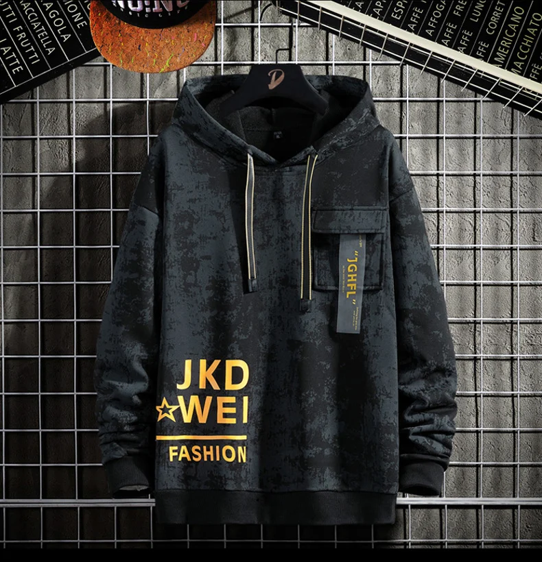 Waliicorners Casual Oversized Hoodies Pullover Sportswear Men Hoodies Harajuku Hip Hop Sweatshirt 8 H7a929c8fe35a452194325b6b890fc529G