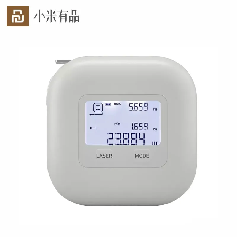 Youpin AKKU 2in 1 Laser Rangefinders Range Meter Tape Measure Instruments 3m USB Portable Rangefinder | Электроника