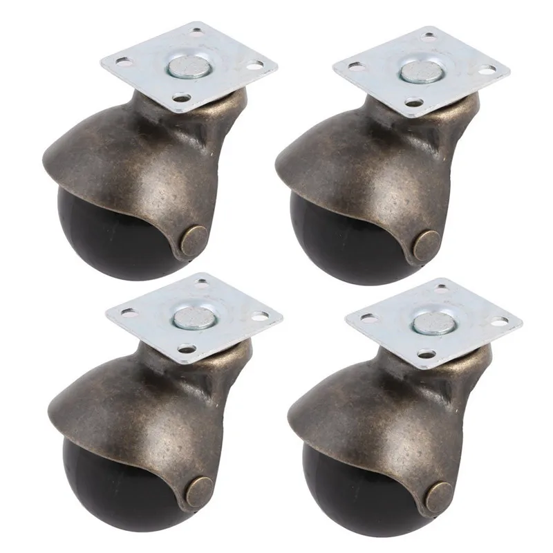 

Swivel Plate Rounded Ball Casters, 2 Inch Wheel, 30Kg 66Lbs Load Capacity, 4 Pack