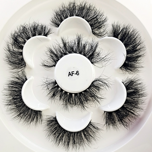 4Pair 3D Mink Eyelashes Fluffy Dramatic Eyelashes Makeup Wispy Mink Lashes Natural Long False Eyelashes Thick Fake Lashes