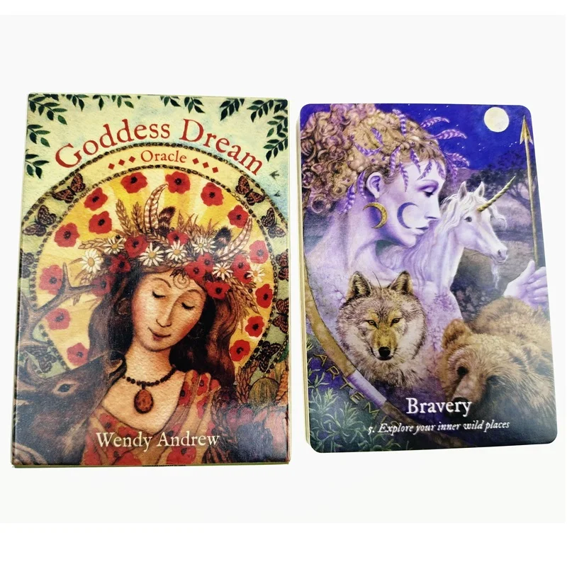 Tarjetas de juegos de mesa clásicos en inglés, oráculo de ensueño, adivinación de oráculo, cartas de Tarot con PDF