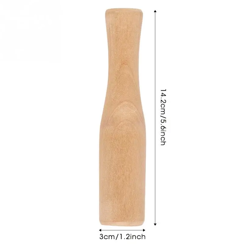 Professional Wooden Pestle Food Muddle Grinding Rod for Custard Purees Drinks and Cocktails Bar Tool Wooden Pestle
