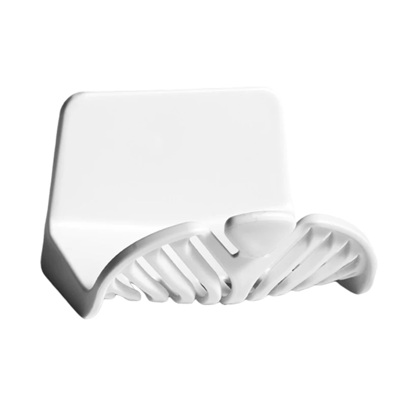 Punch-free Single Layer Soap Box Plastic Soap Dish Non-trace Stick Soap Box Wall-mounted Soap Box