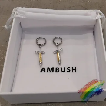 

Ambush Earrings Syringe Hoop Earrings 1:1 Top Quality Pendant Drop Dangle Earrings Jewelry