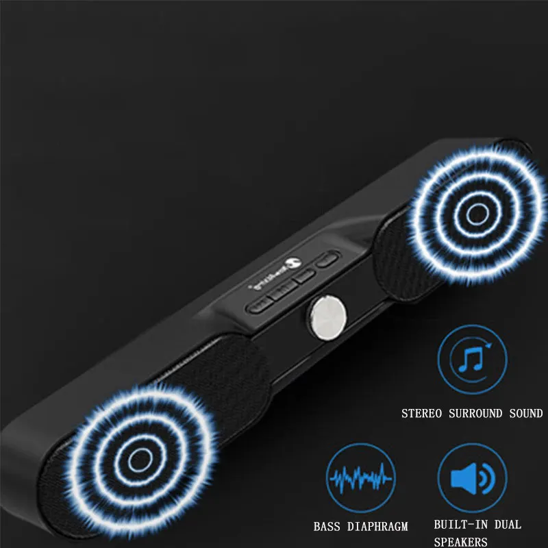 Bluetooth speaker echo wall highpower sound bar long sound subwoofer bluetooth speaker voice prompt card radio bluetooth speaker