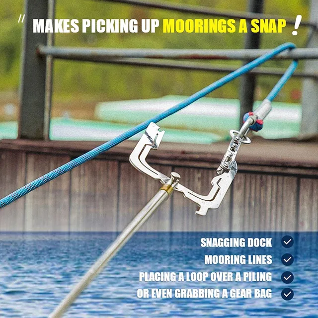 Mooring Rope U Type Threader Boat Hook 1
