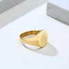 GENTLEMAN SIGNET RING SYMBOLIZES SOCIAL STATUS PINKY RINGS INITIAL LETTER RING ENGRAVING HUSBAND GIFT FOR HIM ► Photo 3/6