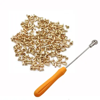 

Bee tools Embedder Tool 1100pcs Mellifera Beehive Nest Box Threading Hole Nest Box Nest Foundation Copper Eye Beekeeping Tools