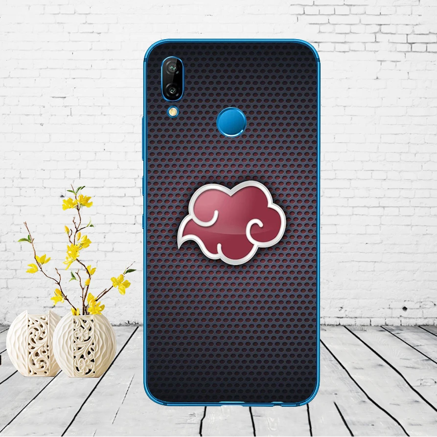 168DD Наруто Akatsuki Clan Cloud Symbol Мягкий силиконовый чехол для Huawei P9 P10 P20 P30 Lite mate 10 20 PRO lite p smart чехол