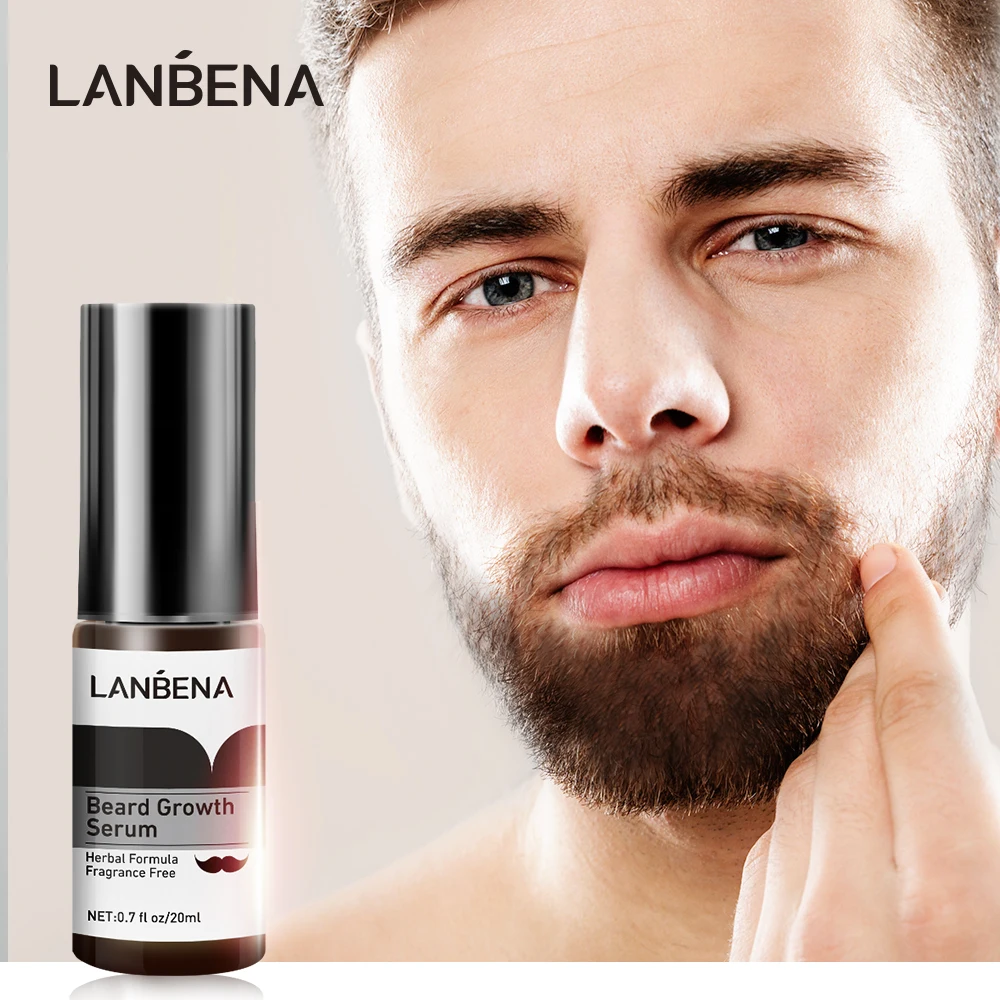 LANBENA Beard Growth Serum Preventing Baldness Consolidating Achieve Fuller Anti Hair Loss Nourish Roots Thicker Care 20ml | Красота и