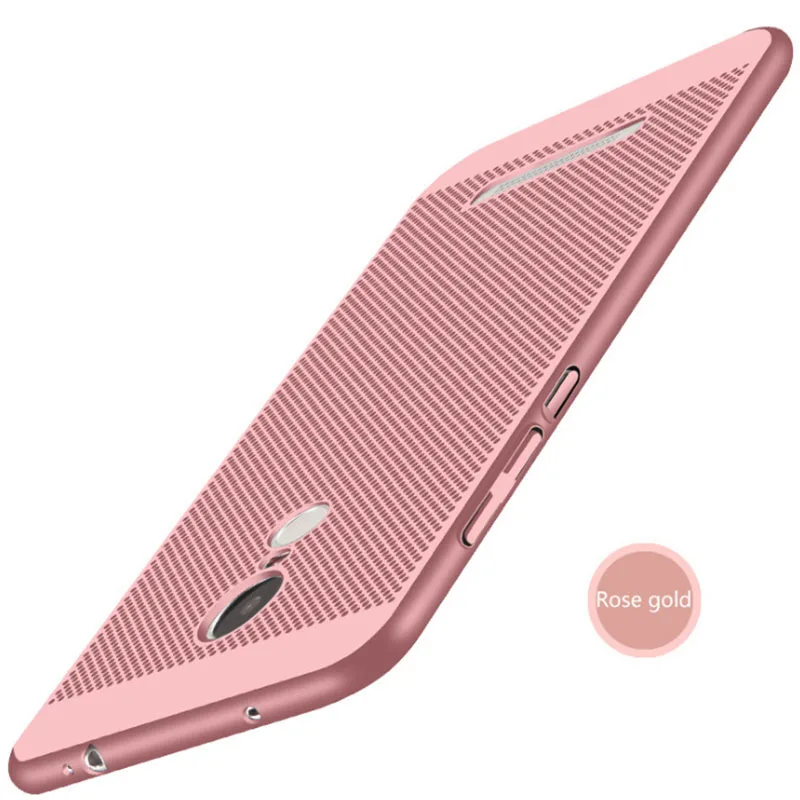 Rose Тепловыделение чехол для спортивной камеры Xiao mi Red mi 4A Note 4 4X Pro 3S 3 mi A1 5X5 6 mi 6 mi 5 чехол для телефона задняя крышка защитные чехлы - Цвет: Rose