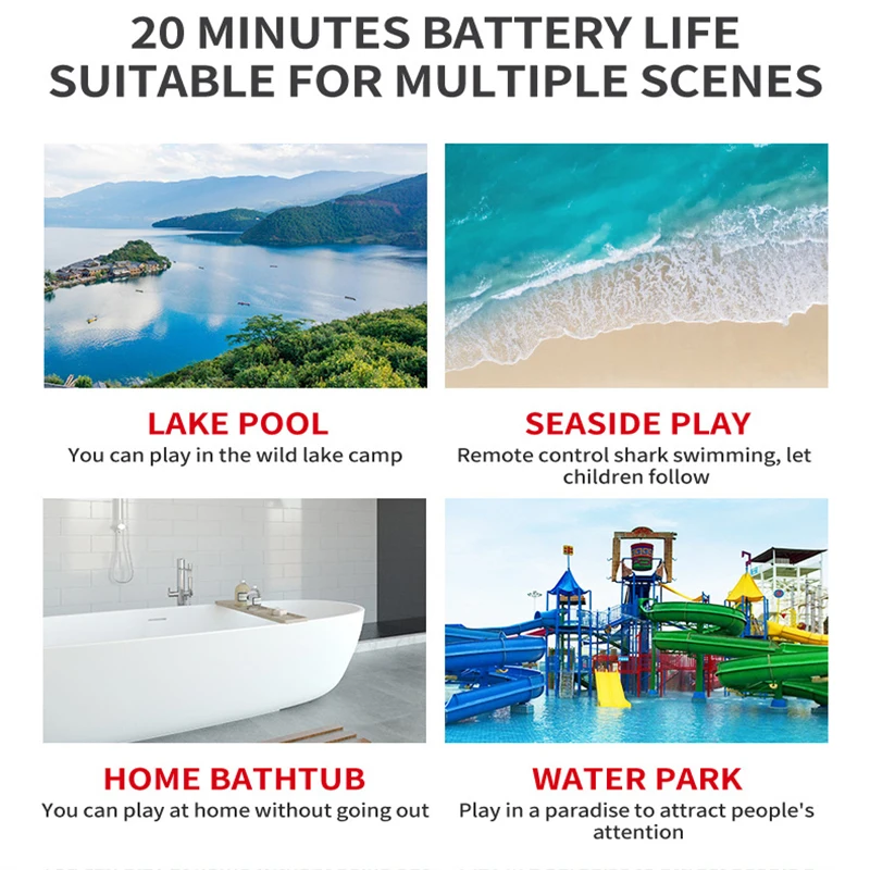 Funny RC Shark Toy Remote Control Animals Robots Bath Tub Pool Electric Toys for Kids Boys Children Cool Stuff Sharks Submarine - Image 5