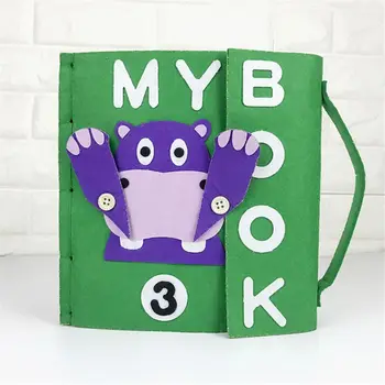 

3D Kid Cloth Book DIY Non-Woven Panting Book Manual Intelligence Puzzle Children Toy Early Education Development Reading Book
