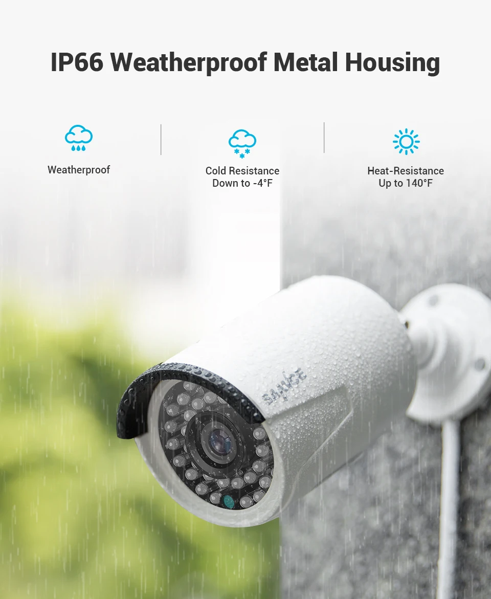 Sistema de Segurança Impermeável ao ar H.264 + 5mp Nvr com 4x Sannce Vídeo 8x Câmera ip Livre Embutido Microfone Cctv Kit 8ch 5mp Fhd Poe 11 4x 8x câmera ip impermeável ao ar