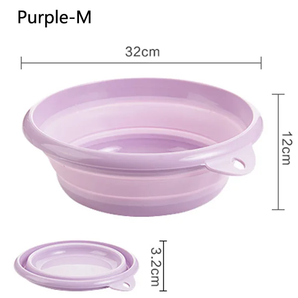 M-Purple Портативный складное ведро складной бассейна туризма складные столы и стулья для ведро рыбалка Кемпинг ведро для мойки автомобилей на открытом воздухе инструменты для чистки - Цвет: M-Purple