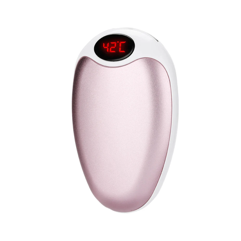 

Cute Winter Power Bank Mini Protable Home Pocket Electric Travel Digital Display Heater ABS Gift USB Rechargeable Hand Warmer