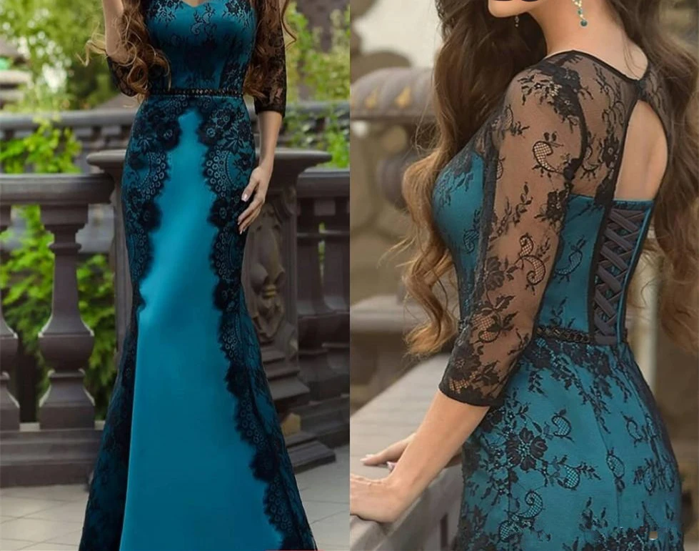 Mermaid-Lace-Mother-Of-The-Bride-Dresses-2019-Long-Sleeves-Plus-Size-Jewel-Neck-Wedding-Guest