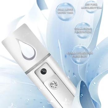 

20ml USB Portable Nano Mist Sprayer Facial Body Nebulizer Steamer Moisturizing Skin Care Mini Face Beauty Spray Instruments