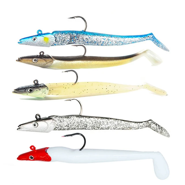 5pcs Swimbaits Weight Head JIG Glow Soft Lure 10g Soft Bait with