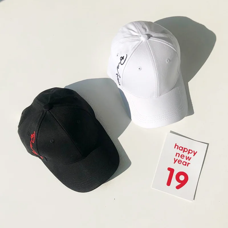 

2019 Fashion Men Women Baseball Cap Male Letter Print Solid Unisex Snapback Caps Dad Hat Casual Bone Adjustable White Black Hats