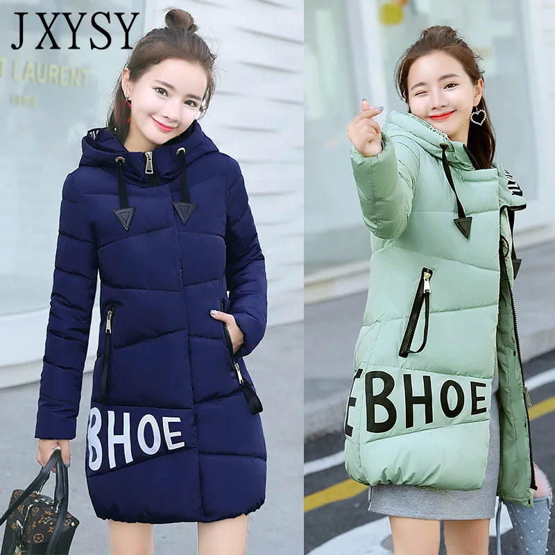 

Autumn Winter Women Jacket Coat 2019 Fashion Slim Hooded Thicken Warm Women Parkas Jacket Cotton Padded Female Outwear Plus Size